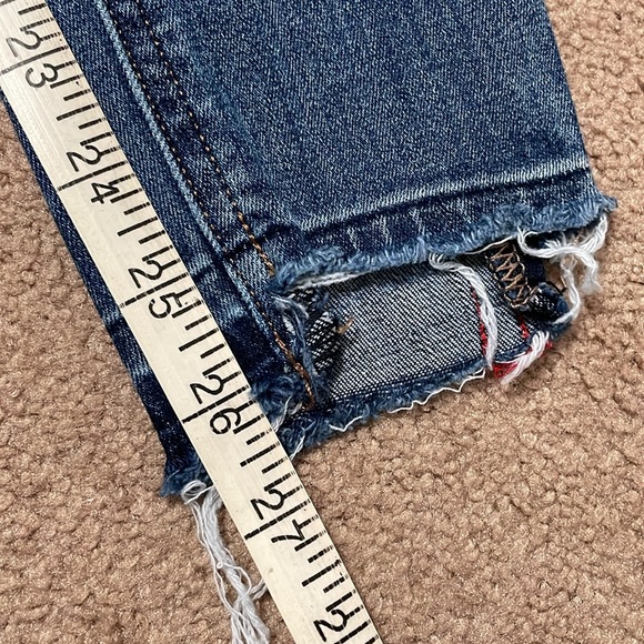 Express High Rise Ankle Jeggings with Red/Navy Stripe - Picture 10 of 10